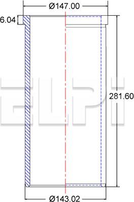 ELPI LP180 2637 - Camasa cilindru aaoparts.ro