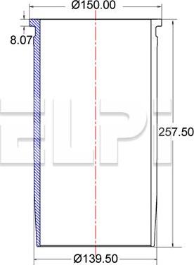 ELPI LP180 2826 - Camasa cilindru aaoparts.ro