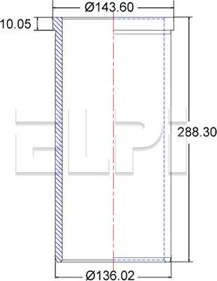 ELPI LP180 2230 - Camasa cilindru aaoparts.ro