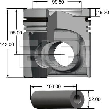 ELPI LP181 2234 STD - Piston aaoparts.ro