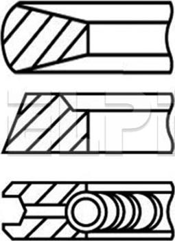 ELPI LP182 3222 STD - Set segmenti piston aaoparts.ro