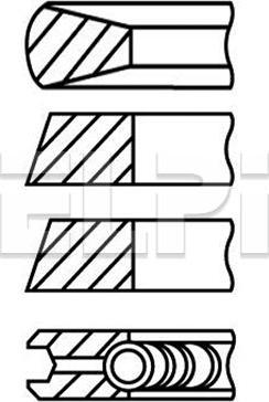 ELPI LP182 2218 STD - Set segmenti piston aaoparts.ro