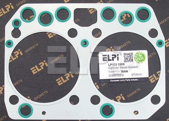 ELPI LP135 2808 - Garnitura, chiulasa aaoparts.ro