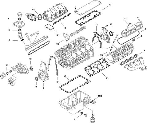 Elring LS Gen IV LS3 - Set garnituri complet, motor aaoparts.ro