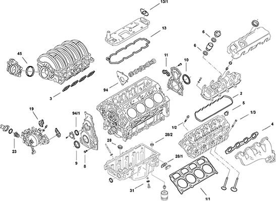 Elring LS Gen V L8T - Set garnituri complet, motor aaoparts.ro