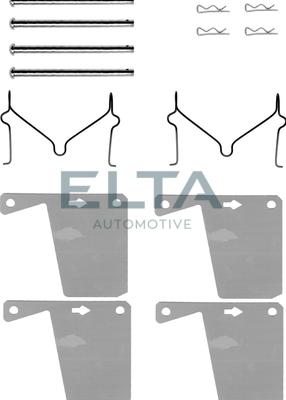 Elta Automotive EA8558 - Set accesorii, placute frana aaoparts.ro