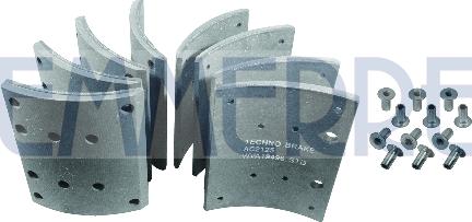 Emmerre AC2125+20 - Set garnituri de frictiune, frana tambur aaoparts.ro