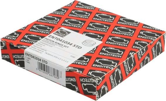 ENGITECH ENT041034 STD - Set segmenti piston aaoparts.ro