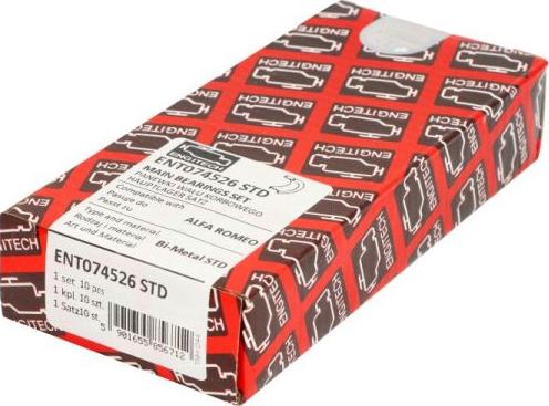 ENGITECH ENT074526 STD - Cuzineti, arbore cotit aaoparts.ro