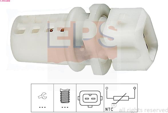 EPS 1-994-009 - Senzor,temperatura aer admisie aaoparts.ro