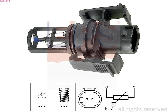 EPS 1.994.014 - Senzor,temperatura aer admisie aaoparts.ro