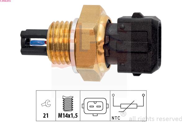 EPS 1.994.015 - Senzor,temperatura aer admisie aaoparts.ro