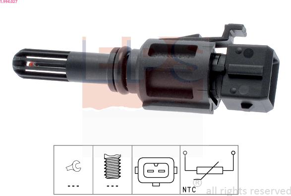 EPS 1-994-027 - Senzor,temperatura aer admisie aaoparts.ro