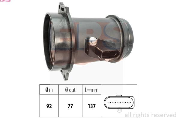 EPS 1.991.559 - Senzor debit aer aaoparts.ro