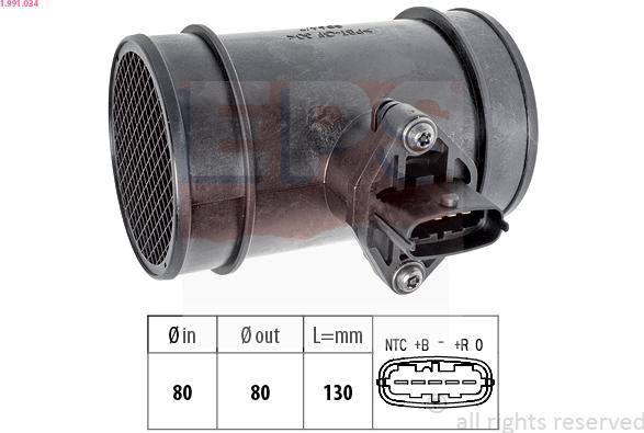 EPS 1.991.034 - Senzor debit aer aaoparts.ro