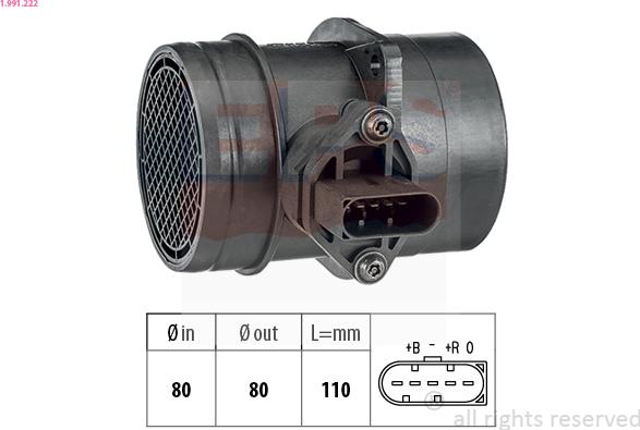 EPS 1.991.222 - Senzor debit aer aaoparts.ro