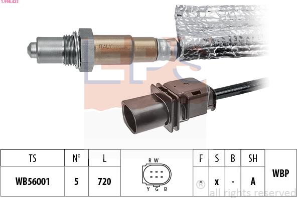 EPS 1.998.423 - Sonda Lambda aaoparts.ro
