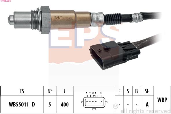 EPS 1.998.504 - Sonda Lambda aaoparts.ro