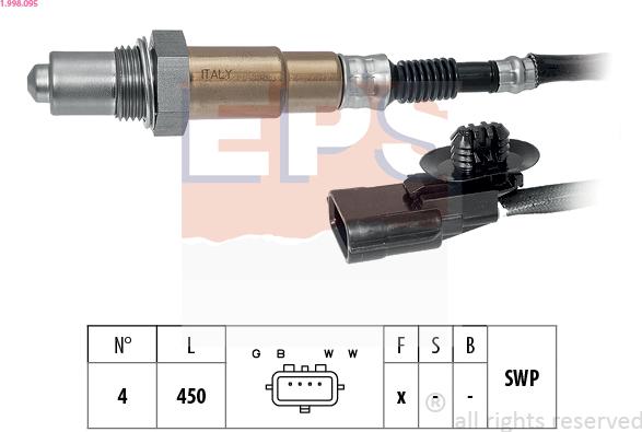 EPS 1.998.095 - Sonda Lambda aaoparts.ro