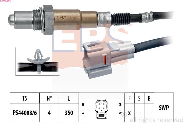 EPS 1.998.091 - Sonda Lambda aaoparts.ro