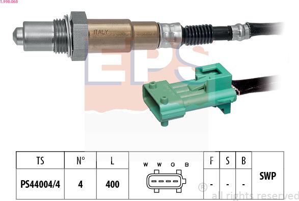 EPS 1.998.068 - Sonda Lambda aaoparts.ro