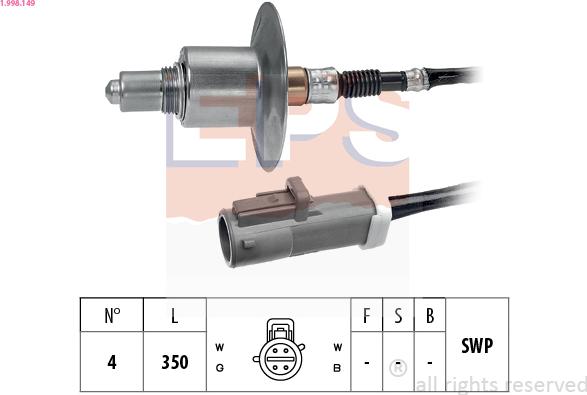 EPS 1.998.149 - Sonda Lambda aaoparts.ro