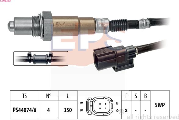 EPS 1.998.152 - Sonda Lambda aaoparts.ro