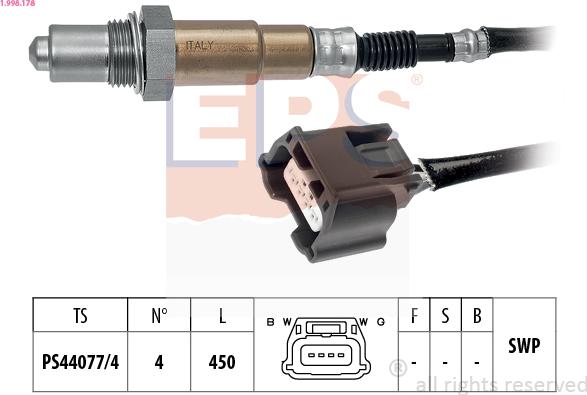 EPS 1.998.178 - Sonda Lambda aaoparts.ro