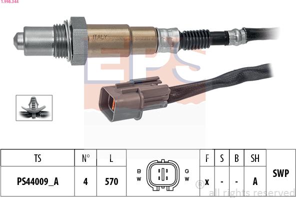 EPS 1.998.344 - Sonda Lambda aaoparts.ro