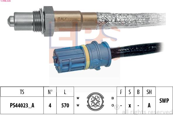 EPS 1.998.325 - Sonda Lambda aaoparts.ro