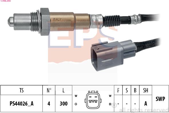 EPS 1.998.294 - Sonda Lambda aaoparts.ro