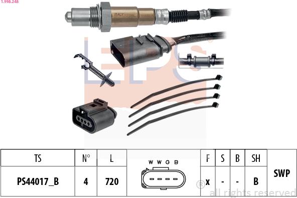 EPS 1.998.248 - Sonda Lambda aaoparts.ro