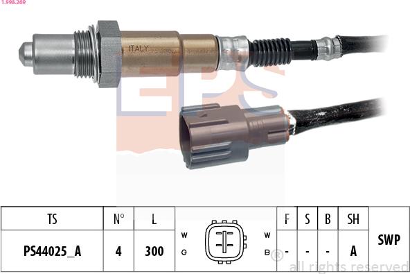 EPS 1.998.269 - Sonda Lambda aaoparts.ro