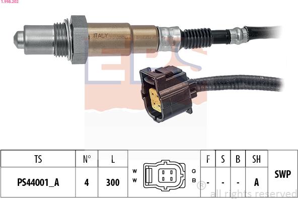 EPS 1.998.202 - Sonda Lambda aaoparts.ro