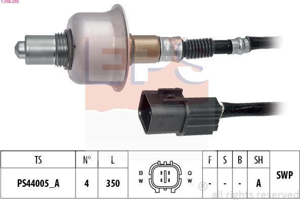 EPS 1.998.276 - Sonda Lambda aaoparts.ro