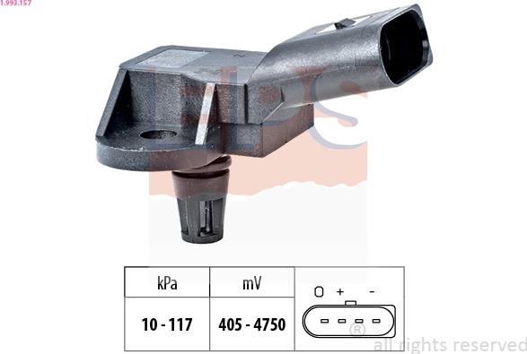 EPS 1.993.157 - Senzor presiune aer aaoparts.ro