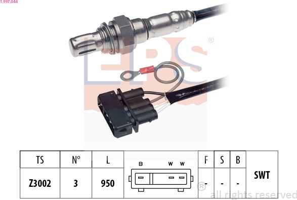 EPS 1.997.044 - Sonda Lambda aaoparts.ro