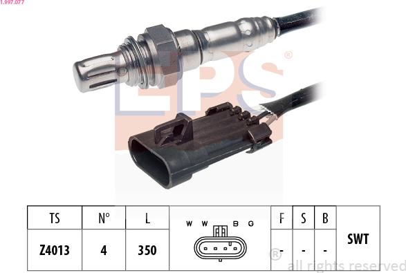 EPS 1.997.077 - Sonda Lambda aaoparts.ro