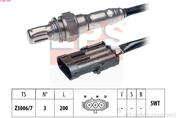 EPS 1.997.279 - Sonda Lambda aaoparts.ro