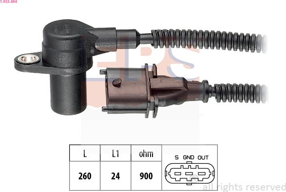 EPS 1.953.494 - Senzor impulsuri, arbore cotit aaoparts.ro