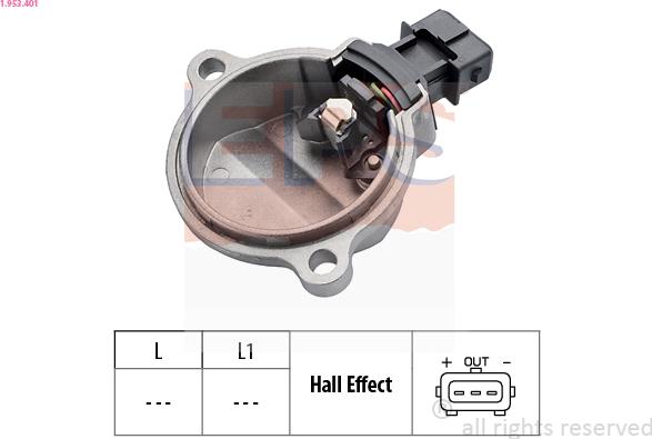 EPS 1.953.401 - Senzor,pozitie ax cu came aaoparts.ro