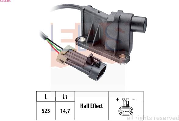 EPS 1.953.315 - Senzor,pozitie ax cu came aaoparts.ro