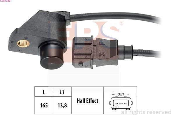 EPS 1.953.242 - Senzor,pozitie ax cu came aaoparts.ro