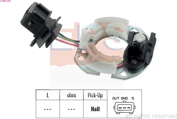 EPS 1-906-244 - Senzor,impulsuri aprindere aaoparts.ro