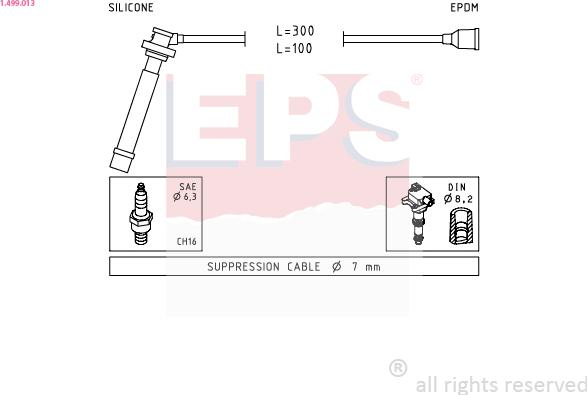 EPS 1.499.013 - Set cablaj aprinder aaoparts.ro