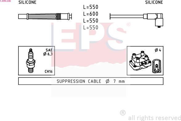 EPS 1.499.246 - Set cablaj aprinder aaoparts.ro