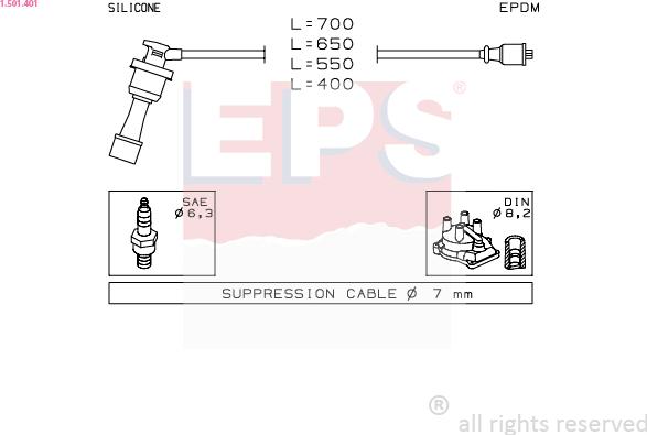 EPS 1.501.401 - Set cablaj aprinder aaoparts.ro