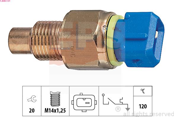 EPS 1.840.131 - Senzor,temperatura lichid de racire aaoparts.ro