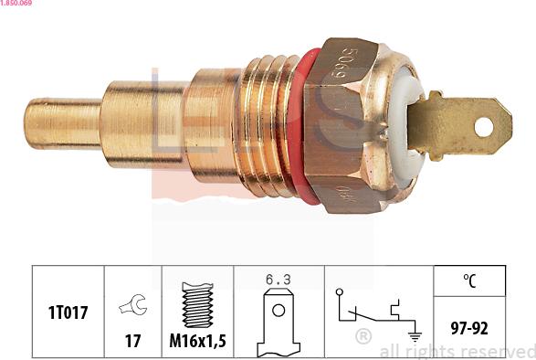 EPS 1.850.069 - Comutator temperatura, ventilator radiator aaoparts.ro