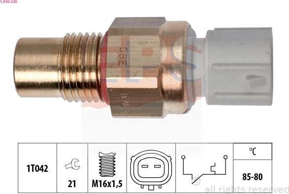 EPS 1.850.246 - Comutator temperatura, ventilator radiator aaoparts.ro